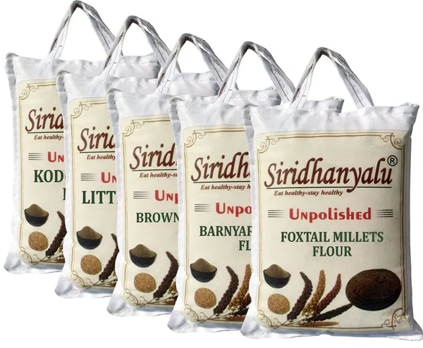 Unpolished_&_Organic_Millet_Flour_Combo_-_Kodo,_Little,_Foxtail,_Browntop,_Barnyard_Millets_Atta_(Powder)_Pack_Of_5_Nwt._(4600)_Gwt._5000_Gm_New_Tech_Rock-Hard_Vacuumed_Pack
