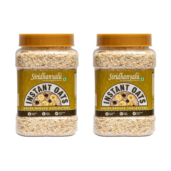 Instant_Oats_900Gm_(Pack_Of_2)_,_Healthy_Protein_Breakfast_Oatmeal_|_Premium_&_Gluten_Free_Oats_|_100%_Whole_Grain,_Non_Gmo_|_High_In_Iron_&_Fibre_|_100%_Vegan_&_No_Preservatives._(450Gm_X_2)