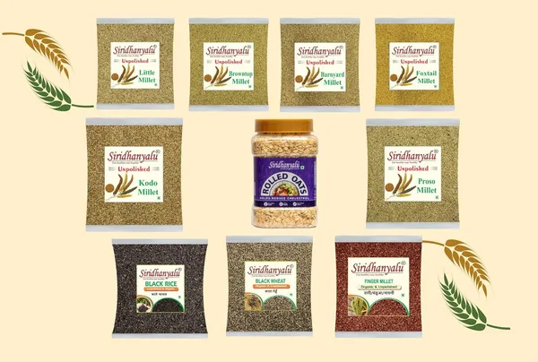 The_Ultimate_Megapack:_Organic_Little_Kodo_Foxtail_Browntop_Barnyard_&_Proso_Millet_Rice_With_Black_Rice,_Black_Wheat,_Finger_Millet,_And_Rolled_Oats_(Pack_Of_10)
