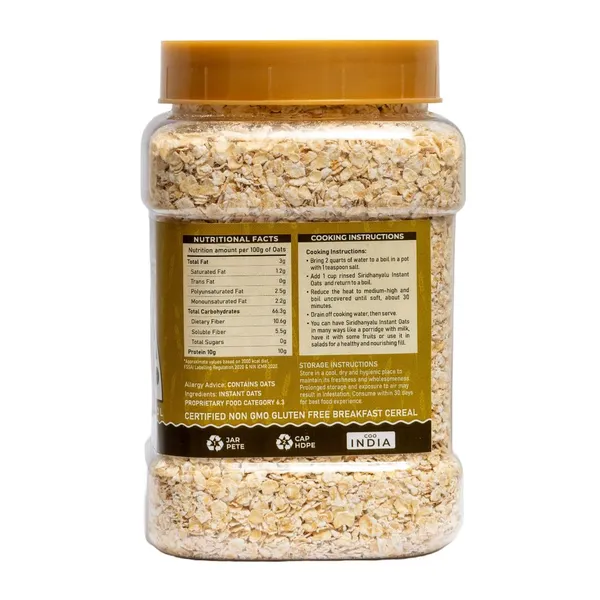 Natural_Instant_Oats_|_High_Fibre,_Gluten_Free,_No_Preservatives,_Vegan_(Pack_Of_2,_450Gm_Each)