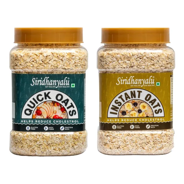 Combo_450Gm_Quick_Oats_+_450Gm_Instant_Oats_|_High_Fibre,_Gluten_Free,_No_Preservatives,_Vegan_(Pack_Of_2)