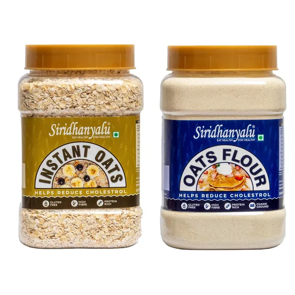 Combo_450Gm_Instant_Oats_+_900G_Oats_Flour_|_High_Fibre,_Gluten_Free,_No_Preservatives,_Vegan_(Pack_Of_2)
