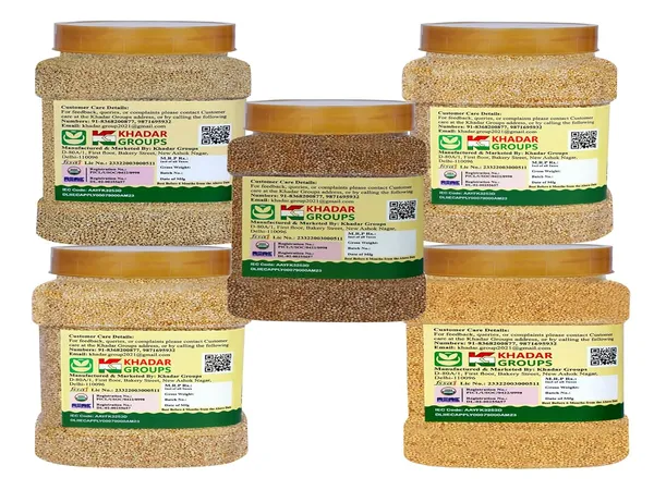Unpolished_Natural_Millet_6_Types_Of_Organic_Millets_Rice_Little_Kodo_Browntop_Barnyard,Foxtail_&_Proso_(Gwt._3000_Gm)