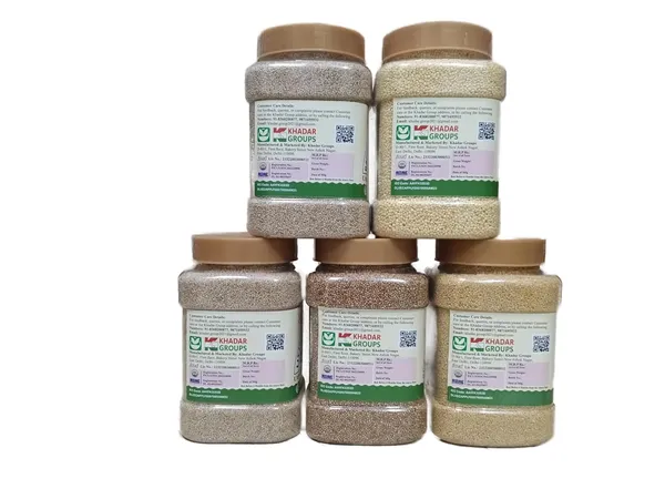 Unpolished_Natural_Millet_5_T_Pes_Of_Organic_Millets_Rice_(Kodo,_Little,_Barnyard,_Foxtail_And_Proso_700Gm_Each)_(Gwt._4000Gm)_New_Tech_Rock-Hard_Vacuumed_Pack