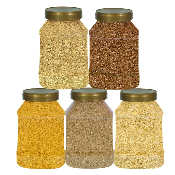 Unpolished_&_Organic_Whole_Grain_Millet_Combo_-_Kodo,_Little,_Foxtail,_Browntop,_Barnyard_Millets_Pack_Of_5_(Nwt._3250Gm)_Gwt._3.5Kg