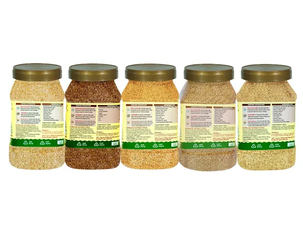 Unpolished_&_Organic_Whole_Grain_Millet_Combo_-_Kodo,_Little,_Foxtail,_Browntop,_Barnyard_Millets_Pack_Of_5_(Nwt._2700Gm)_Gwt._3Kg