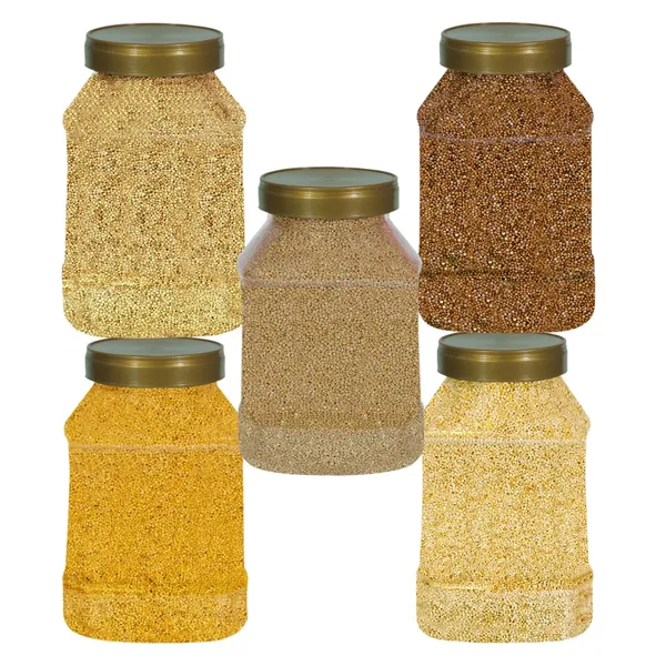 Unpolished_&_Organic_Whole_Grain_Millet_Combo_-_Kodo,_Little,_Foxtail,_Browntop,_Barnyard_Millets_Pack_Of_5_(Nwt._2200Gm)_Gwt._2.5Kg