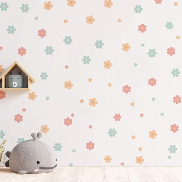 Pastel_Flower_Wall_Stickers_for_Kids_Room_|_Removable_Daisy_Wall_Decals_for_Nursery,_Baby_Room_&_Girls_Bedroom_Decor