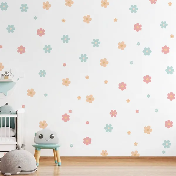 Pastel_Flower_Wall_Stickers_for_Kids_Room_|_Removable_Daisy_Wall_Decals_for_Nursery,_Baby_Room_&_Girls_Bedroom_Decor