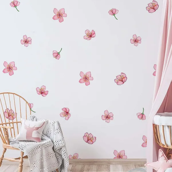 Cherry_Blossom_Pink_Flower_Wall_Stickers_for_Bedroom,_Nursery_&_Living_Room_|_Floral_Wall_Decals_|_Peel_and_Stick_Flower_Wall_Decor