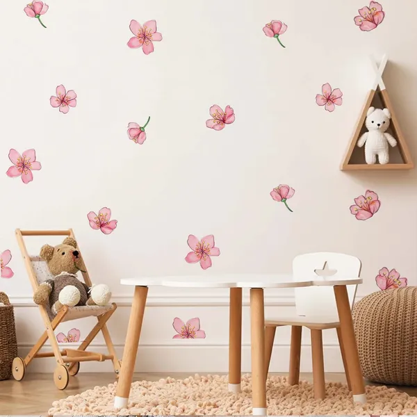 Cherry_Blossom_Pink_Flower_Wall_Stickers_for_Bedroom,_Nursery_&_Living_Room_|_Floral_Wall_Decals_|_Peel_and_Stick_Flower_Wall_Decor