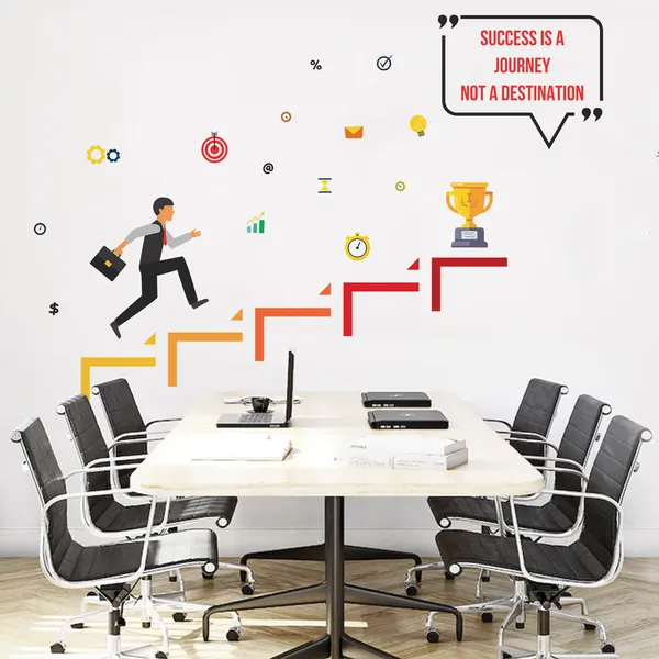 Success_Is_A_Journey_Step_To_Success_Office_Inspirational_Motivational_Quotes_Wall_Sticker