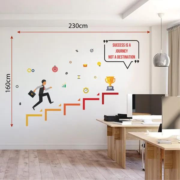 Success_Is_A_Journey_Step_To_Success_Office_Inspirational_Motivational_Quotes_Wall_Sticker