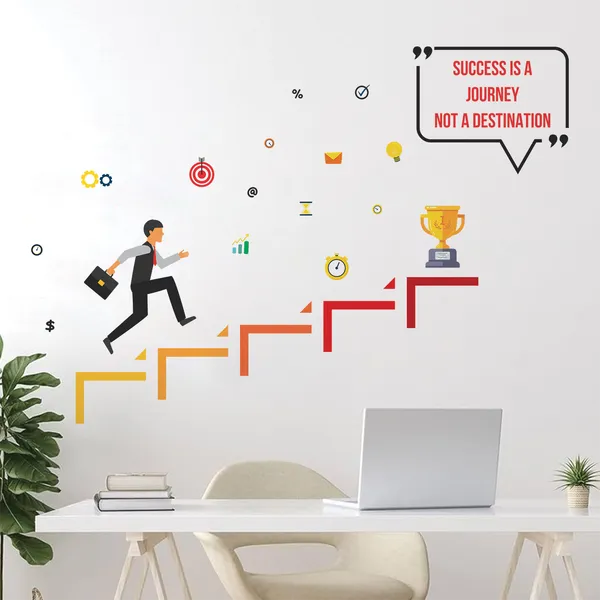 Success_Is_A_Journey_Step_To_Success_Office_Inspirational_Motivational_Quotes_Wall_Sticker
