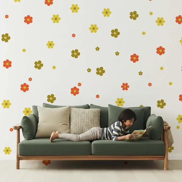 Pastel_Flower_Wall_Stickers_for_Kids_Room_|_Removable_Daisy_Wall_Decals_for_Nursery,_Baby_Room_&_Girls_Bedroom_Decor