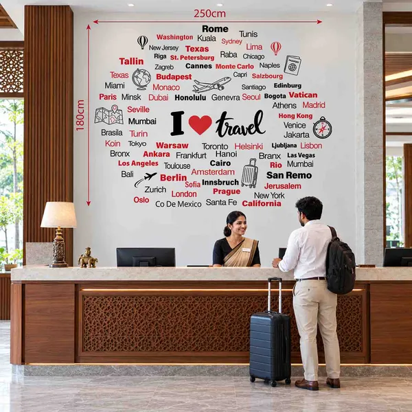 I_Love_Travel_Wall_Sticker_|_World_Cities_&_Travel_Quotes_Vinyl_Wall_Decal|Premium_Large_-_250_cm_X_180_cm