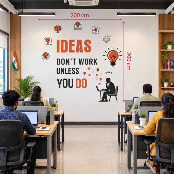 Ideas_Dont_|_Work_Unless_You_Do_|_Motivational_Inspirational_Office_Wall_Sticker|Premium_Extra_Large_-_200_cm_X_200_cm