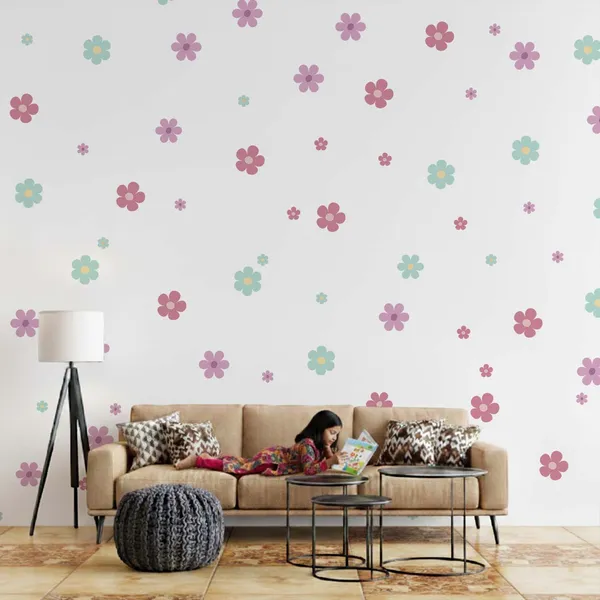 Pastel_Flower_Wall_Stickers_for_Kids_Room_|_Removable_Daisy_Wall_Decals_for_Nursery,_Baby_Room_&_Girls_Bedroom_Decor_-_combo_I