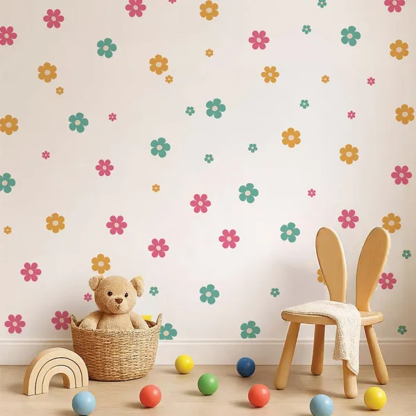 Pastel_Flower_Wall_Stickers_for_Kids_Room_|_Removable_Daisy_Wall_Decals_for_Nursery,_Baby_Room_&_Girls_Bedroom_Decor