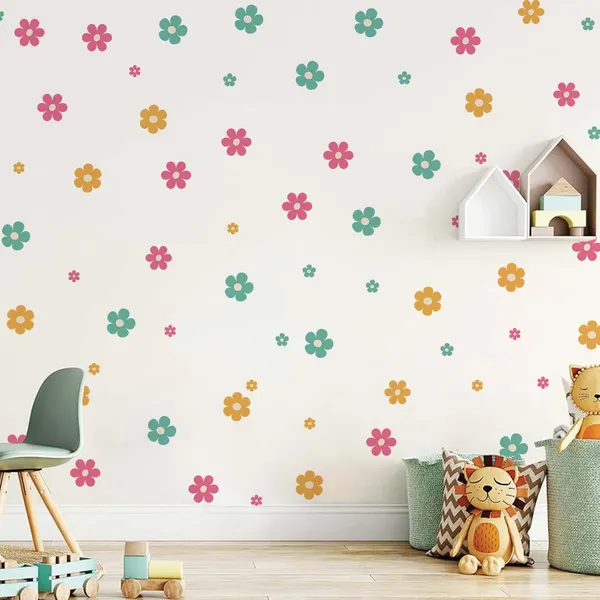 Pastel_Flower_Wall_Stickers_for_Kids_Room_|_Removable_Daisy_Wall_Decals_for_Nursery,_Baby_Room_&_Girls_Bedroom_Decor
