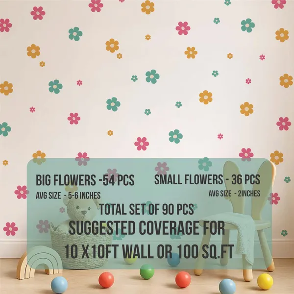 Pastel_Flower_Wall_Stickers_for_Kids_Room_|_Removable_Daisy_Wall_Decals_for_Nursery,_Baby_Room_&_Girls_Bedroom_Decor