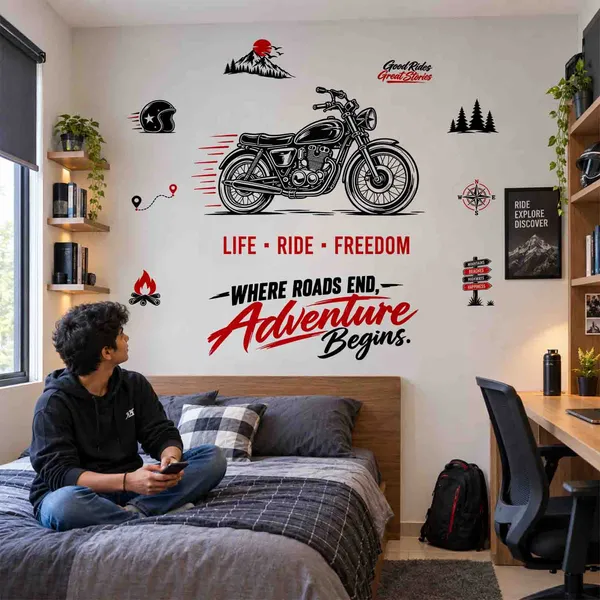 Motorcycle_Wall_Sticker_Life_Ride_Freedom_|_Adventure_Bike_Wall_Decor_for_Cafe_&_Garage|Premium_Large_-_170_cm_X_150_cm