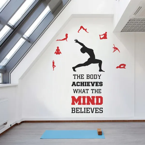 StickMe_The_Body_Achieves_What_The_Mind_Believes_-_Yoga_-_Gym_-_Fitness_-_Office_-_Workout_-_Inspirational_-_Motivational_-_Quotes_-_Wall_Sticker_|_Premium_Large_-_130_cm_X_160_cm