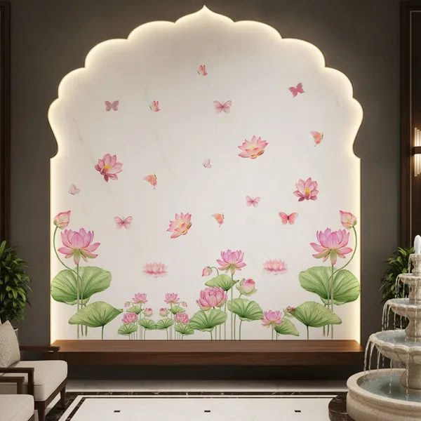 StickMe_Pink_Lotus_&_Butterfly_Wall_Sticker_For_Home_Decor_|_Premium_Extra_Large_-_300_cm_X_198_cm