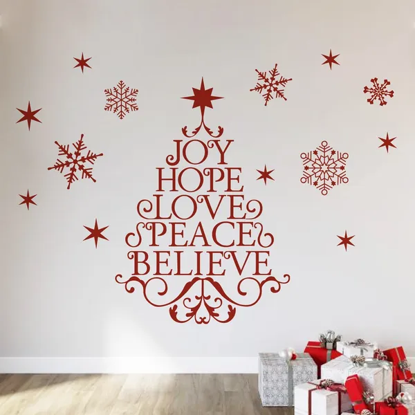StickMe_Joy_�_Hope_�_Love_�_Peace_�_Believe_�_Christmas_�_X�mas_Wall_Decor_Sticker_|_Premium_Large_-_cm_X_cm