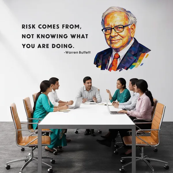 StickMe_Warren_Buffett_Risk_Motivational_Office_Inspiration_Wall_Sticker_|_Premium_Large_-_120_cm_X_60_cm