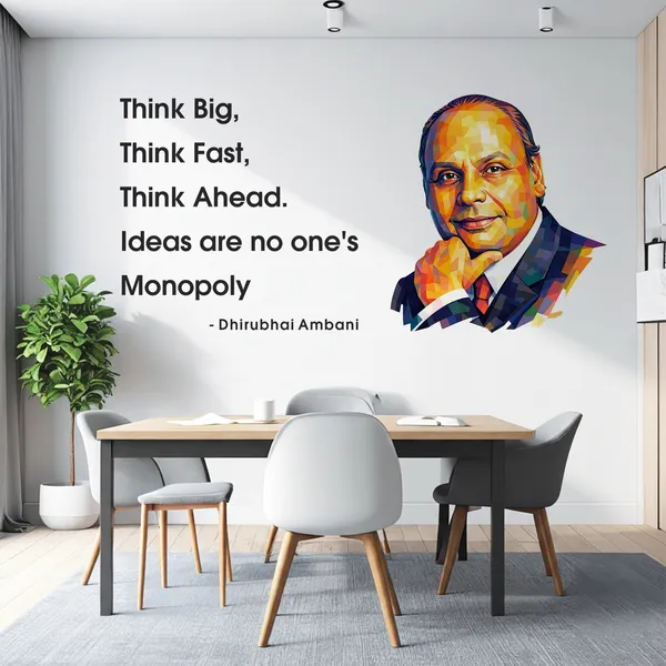 StickMe_Dhirubhai_Ambani_Think_Big_Motivational_Office_Inspirational_Entrepreneur_Wall_Sticker_|_Premium_Large_-_120_cm_X_60_cm