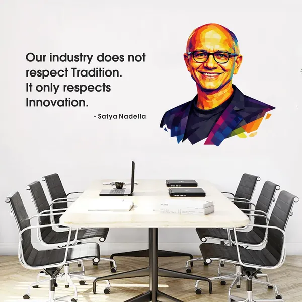 StickMe_Satya_Nadella_Innovation_Motivational_Office_Inspirational_Leadership_Wall_Sticker_|_Premium_Large_-_120_cm_X_60_cm