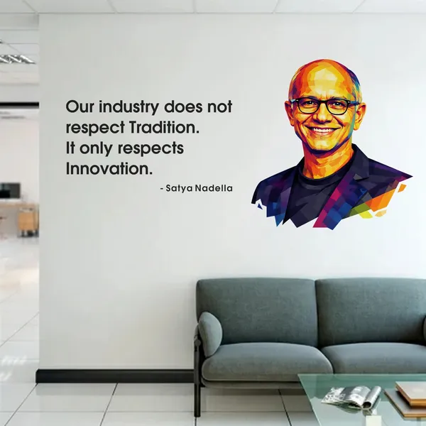 StickMe_Satya_Nadella_Innovation_Motivational_Office_Inspirational_Leadership_Wall_Sticker_|_Premium_Large_-_120_cm_X_60_cm