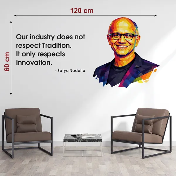 StickMe_Satya_Nadella_Innovation_Motivational_Office_Inspirational_Leadership_Wall_Sticker_|_Premium_Large_-_120_cm_X_60_cm
