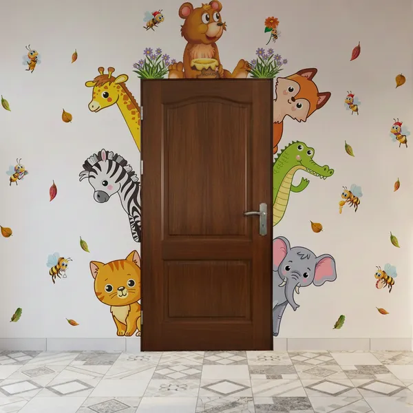 StickMe_Peekaboo_Jungle_Animals_Kids_Room_Wall_Sticker_|_Premium_Extra_Large_-_cm_X_cm