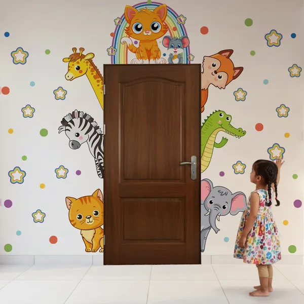 StickMe_Peekaboo_Jungle_Animals_Kids_Room_Wall_Sticker_|_Premium_Extra_Large_-_cm_X_cm