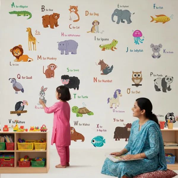 StickMe_Kids_Alphabet_Animal_Wall_Sticker_Colorful_ABC_Learning_Wall_Decor_for_Bedroom_Nursery_|_Premium_Large_-_180_cm_X_180_cm