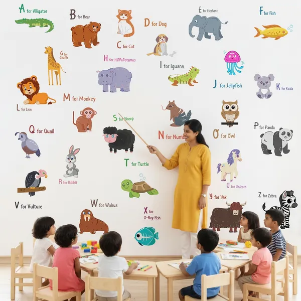 StickMe_Kids_Alphabet_Animal_Wall_Sticker_Colorful_ABC_Learning_Wall_Decor_for_Bedroom_Nursery_|_Premium_Large_-_180_cm_X_180_cm