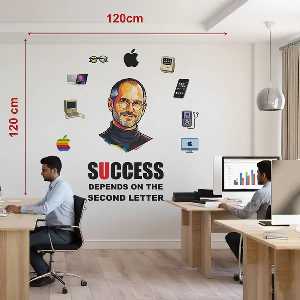 StickMe_Steve_Jobs_Motivational_Quote_Wall_Sticker_Success_Office_Wall_Decor_for_Home_&_Workspace_|_Premium_Large_-_120_cm_X_120_cm