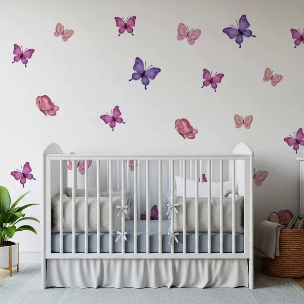 Butterfly_Wall_Sticker_Set_for_Bedroom_|_Pink_&_Purple_Butterfly_Wall_Decals_for_Girls_Room,_Nursery_&_Living_Room