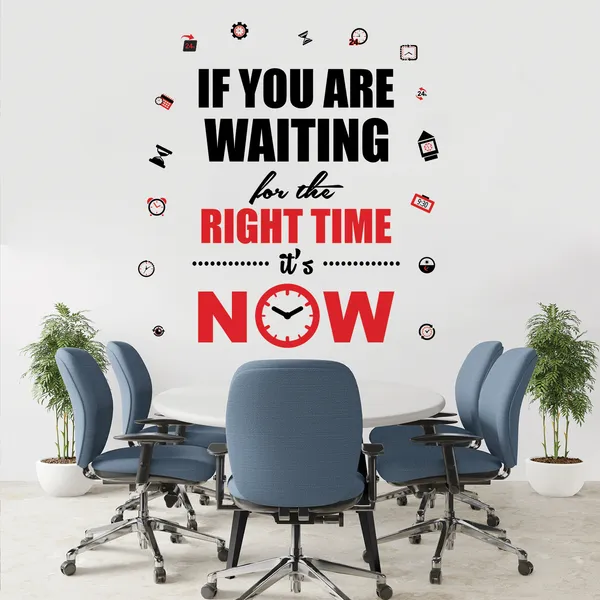 The_Right_Time_Is_Now_Office_Inspirational_Motivational_Quotes_Wall_Sticker