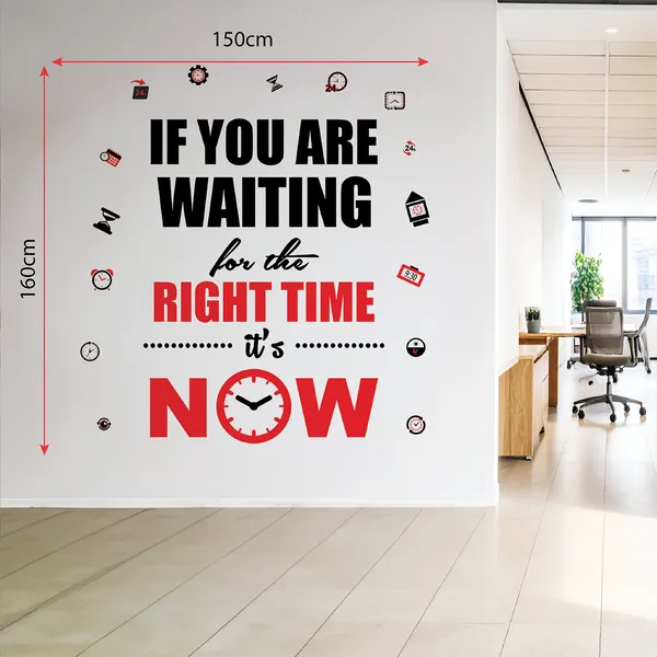 The_Right_Time_Is_Now_Office_Inspirational_Motivational_Quotes_Wall_Sticker