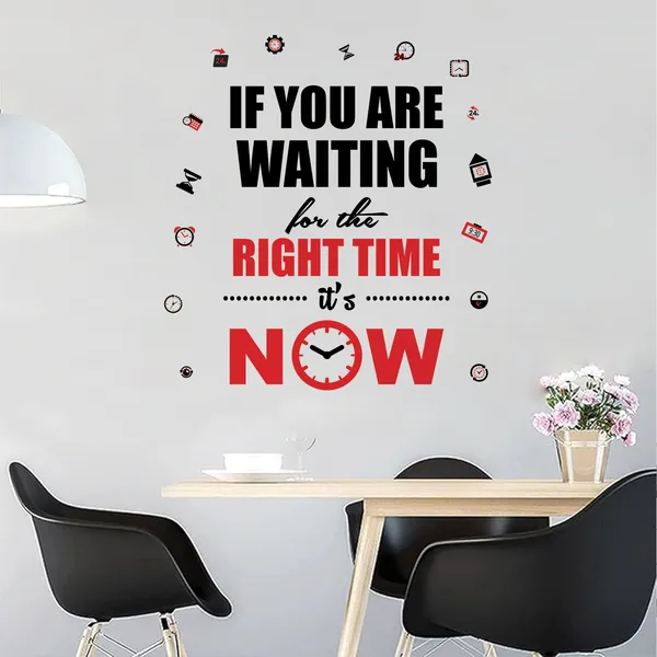 The_Right_Time_Is_Now_Office_Inspirational_Motivational_Quotes_Wall_Sticker