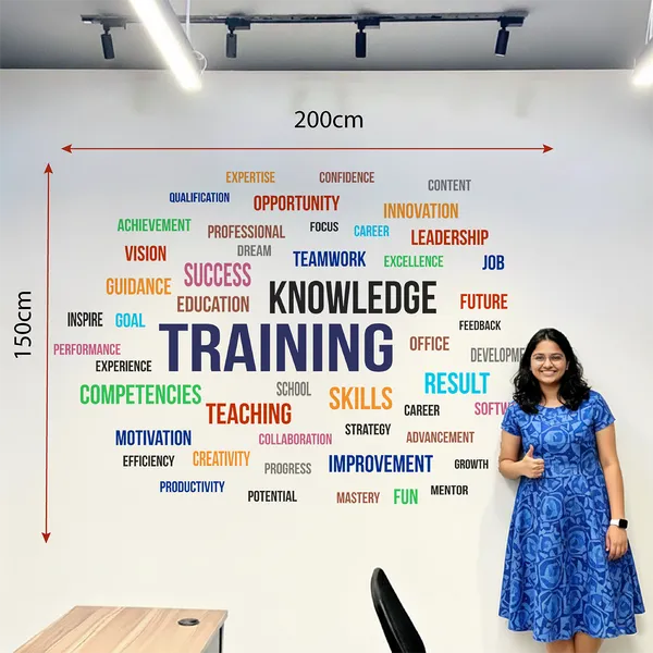 Training_Knowledge_Gain_Office_Inspirational_Motivational_Wall_Sticker