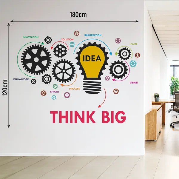 Think_Big_Idea_Colorful_Office_Inspirational_Motivational_Wall_Sticker
