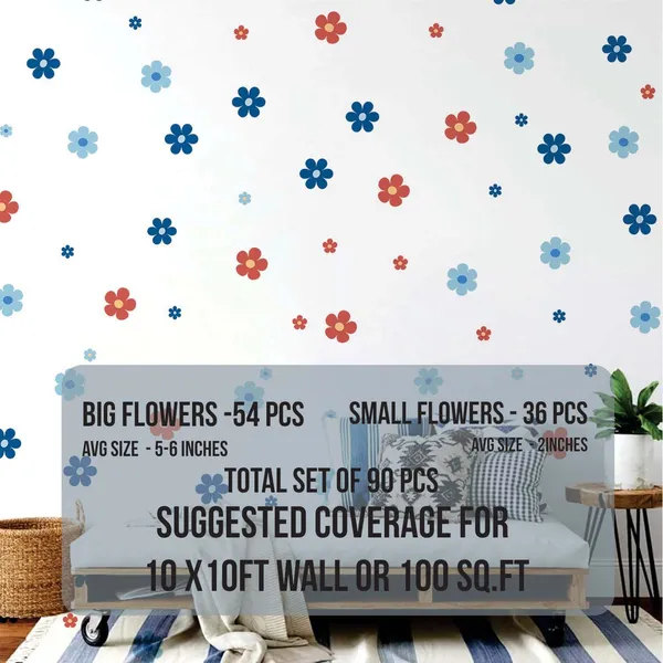 Pastel_Flower_Wall_Stickers_for_Kids_Room_|_Removable_Daisy_Wall_Decals_for_Nursery,_Baby_Room_&_Girls_Bedroom_Decor