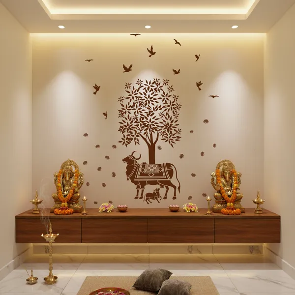 Kamadhenu_Sacred_Religion_Wall_Sticker_Creative_Cow_And_Calf_Home_Wall_Decor