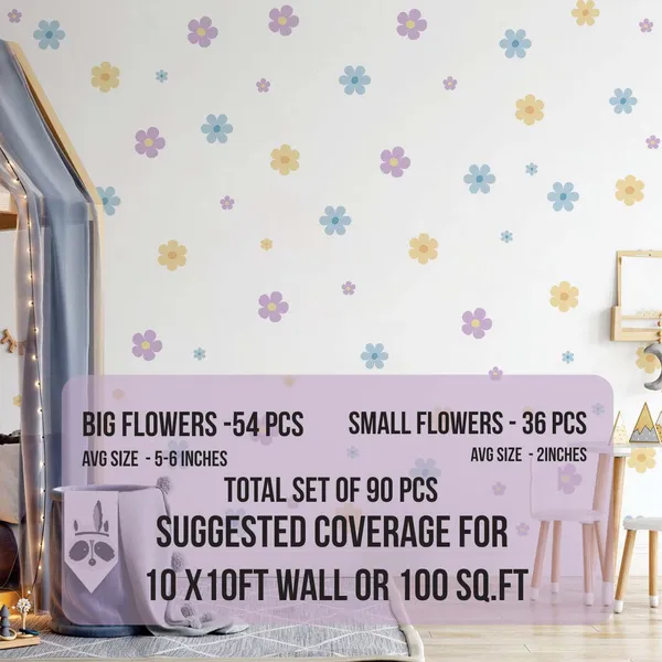 Pastel_Flower_Wall_Stickers_for_Kids_Room_|_Removable_Daisy_Wall_Decals_for_Nursery,_Baby_Room_&_Girls_Bedroom_Decor