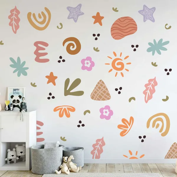 Boho_Nursery_Wall_Stickers_for_Kids_Room_|_Peel_and_Stick_Baby_Nursery_Wall_Decals_|_Modern_Scandinavian_Wall_Decor_for_Bedroom_&_Playroom