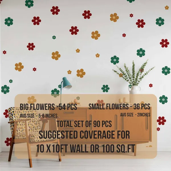 Pastel_Flower_Wall_Stickers_for_Kids_Room_|_Removable_Daisy_Wall_Decals_for_Nursery,_Baby_Room_&_Girls_Bedroom_Decor